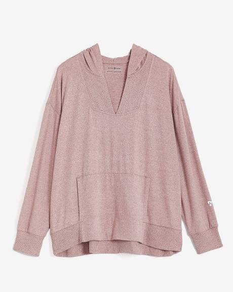 Long Sleeve V-Neck Hoodie - Active Zone