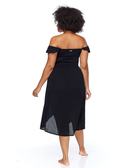 Tropica Long Cover-Up Dress - Raisins Curve