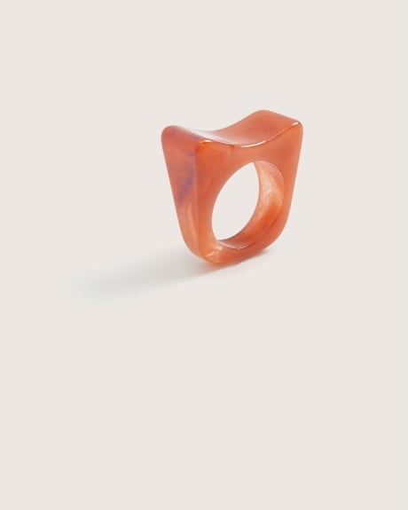 Marbled Resin Ring