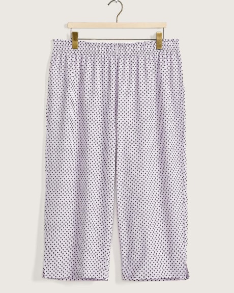 Jersey Capri Pyjama Pant with Stripes - tiVOGLIO