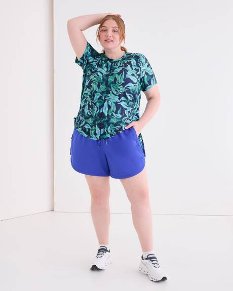 French Terry Shorts with Side Panel - Active Zone