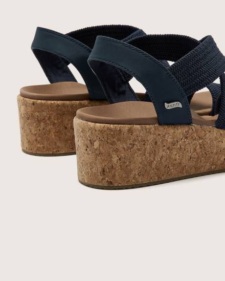 Sandale compensée Arch Fit Beverlee, pied large - Skechers