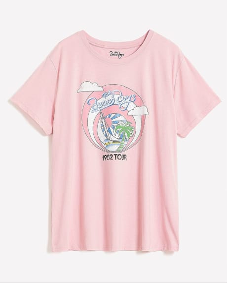 T-shirt License avec imprimé de The Beach Boys