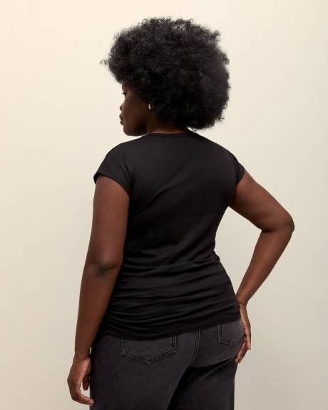 Tee with Side Ruching - Addition Elle - PENN. Essentials