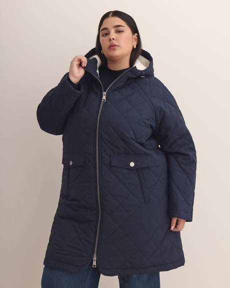 Manteau matelassé à capuche