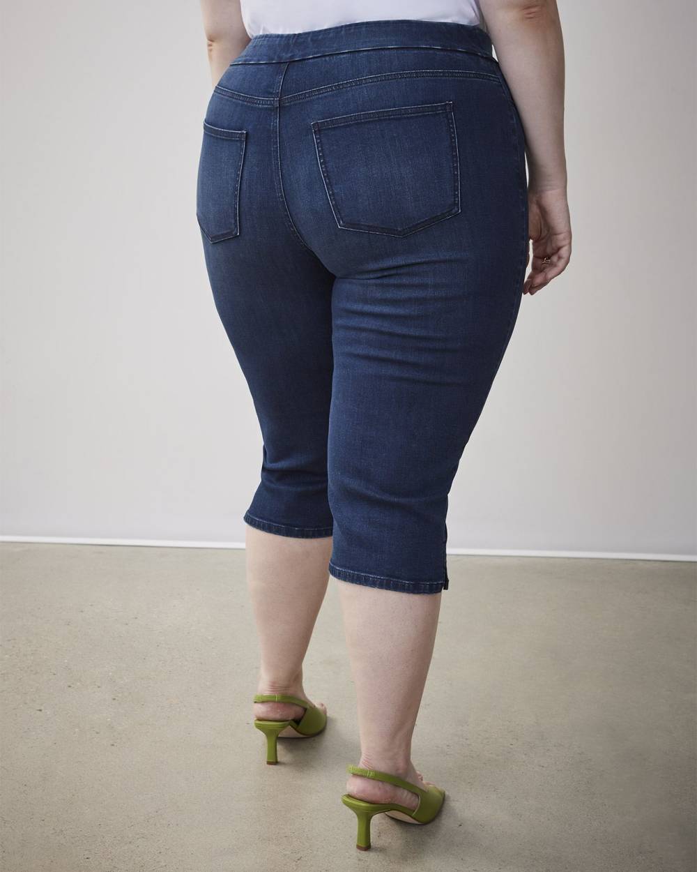 D jeans high waist capri on sale