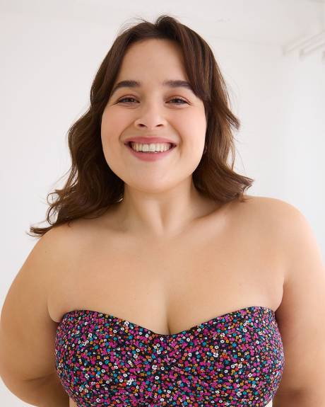 Floral Twister Bikini Bandeau