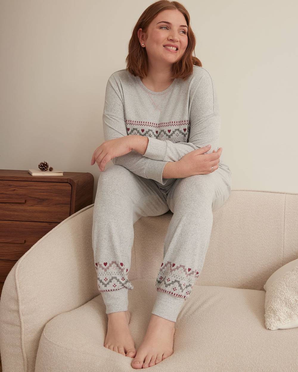 Fair Isle Knit Jogger Pyjama Pant - ti Voglio