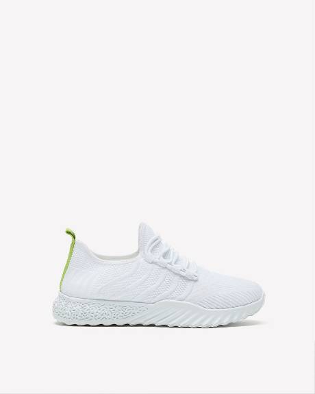 Wide Width, Knit Sneaker with Breathable and Washable Insole