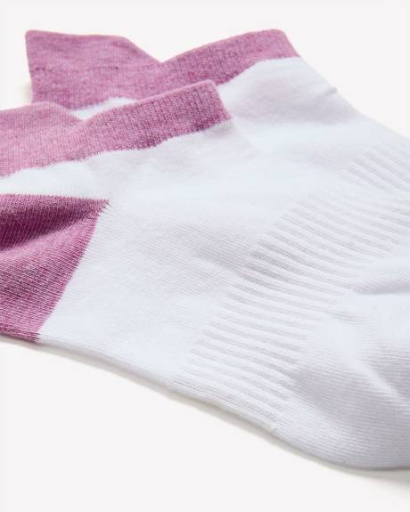 Ankle Socks with Heather Heel and Toe - Active Zone