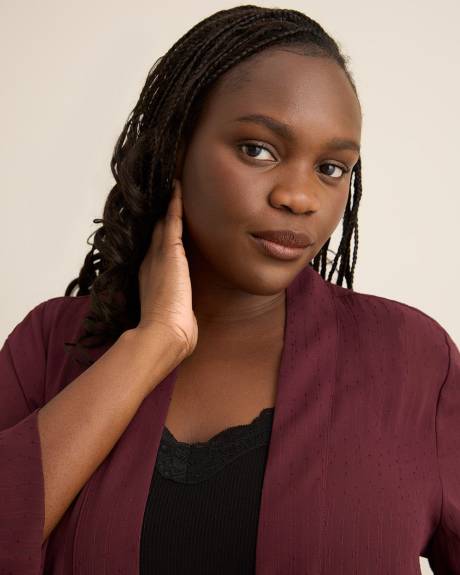 Open Overpiece with 3/4 Sleeves Open Overpiece with 3/4 Sleeves