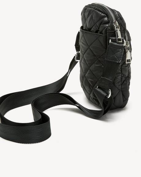 Black Quilted Mini Crossbody Bag - Active Zone