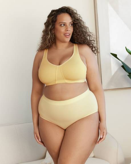 Soutien-gorge souple en coton avec dentelle - ti VOGLIO
