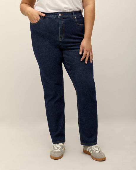 Jean coloré à coupe et jambe droite, tissu responsable - d/C JEANS