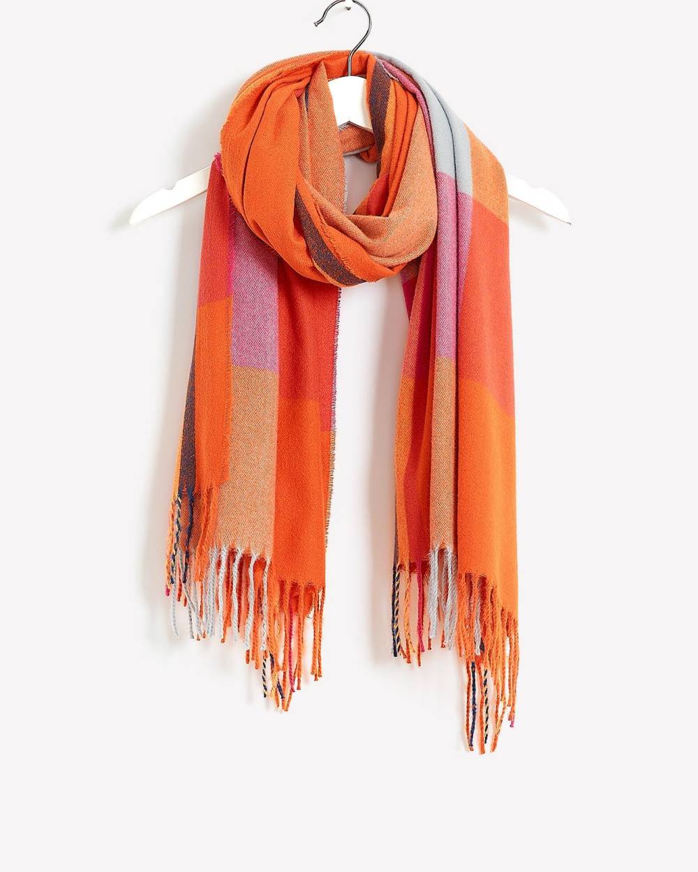 Multicoloured Plaid Scarf