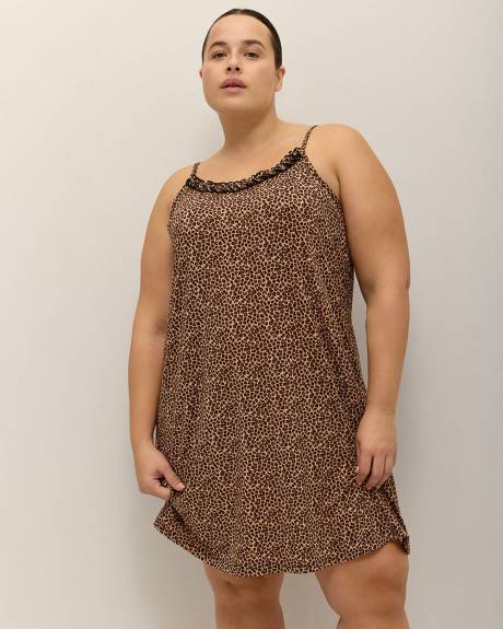 Short Leopard Cami Nightgown - ti Voglio
