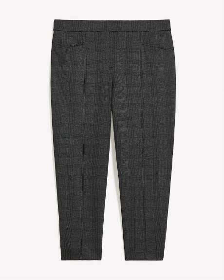 Pantalon carreauté essentiel en pointe de Rome à jambe fuselée, tissu responsable