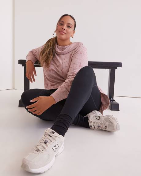 Cowl-Neck Pullover Top - Active Zone