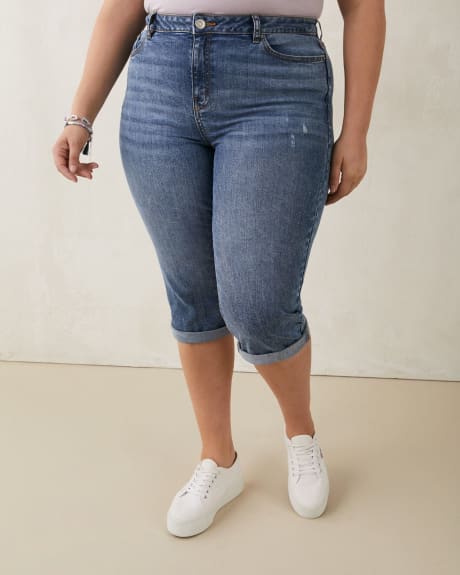 Responsible, 1948 Fit Denim Capri, Medium Wash - d/C JEANS