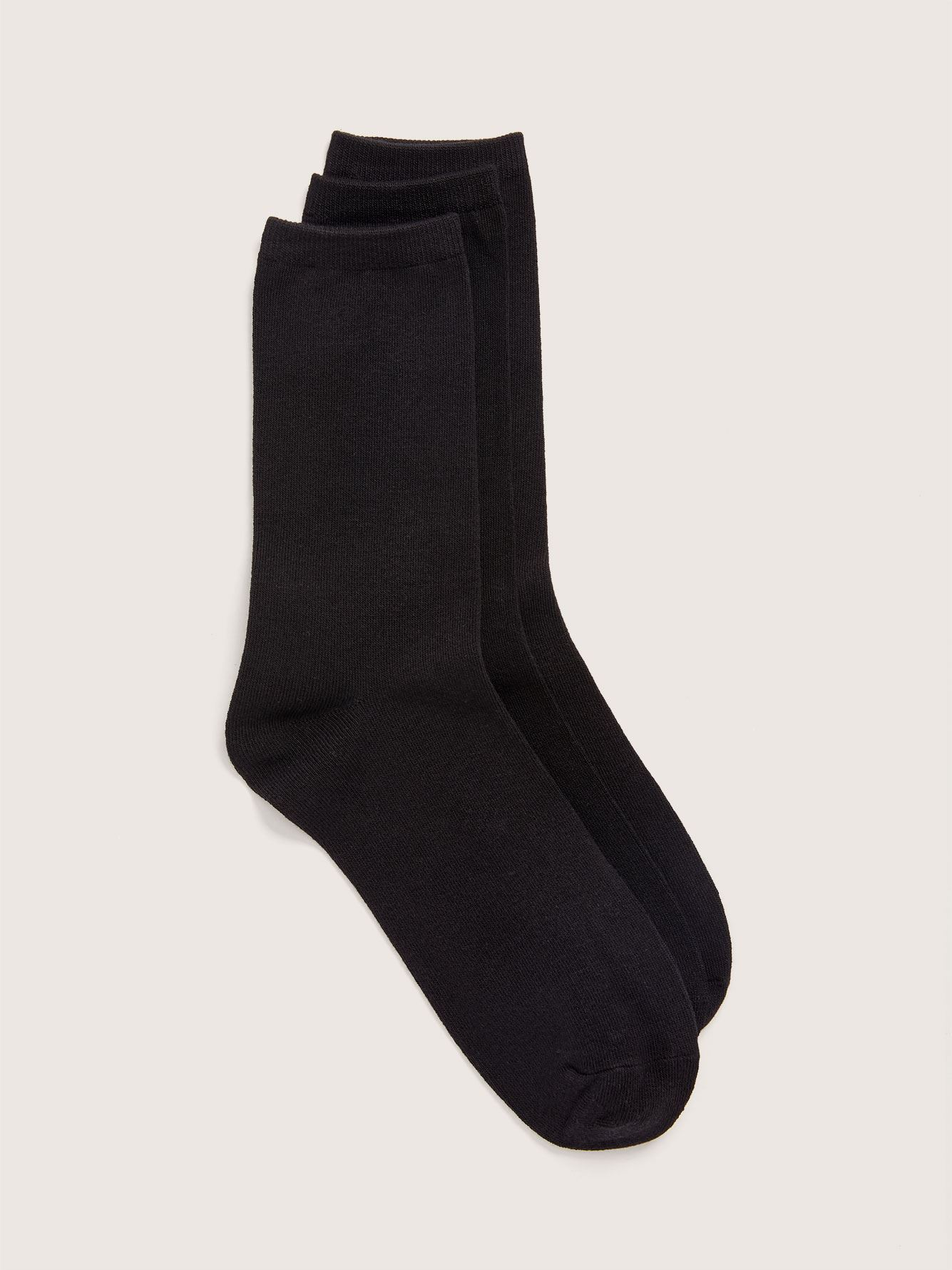 Wide Solid Basic Socks, Pack of 3 - Addition Elle | Penningtons