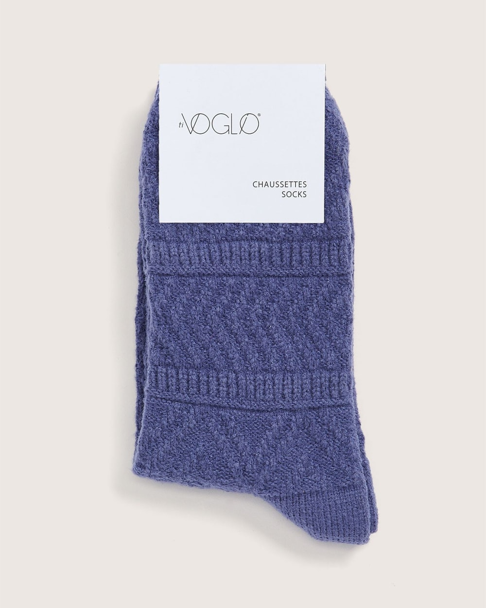 Textured Knit Cosy Socks - ti VOGLIO