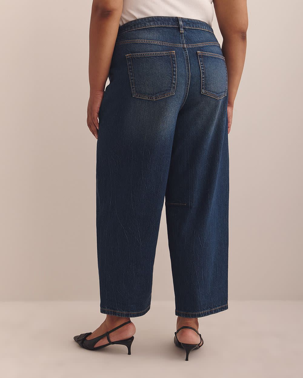 High-Rise Barrel-Leg Jeans - d/C JEANS High-Rise Barrel-Leg Jeans - d/C JEANS