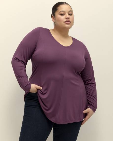 V-Neck Tunic with Princess Seams