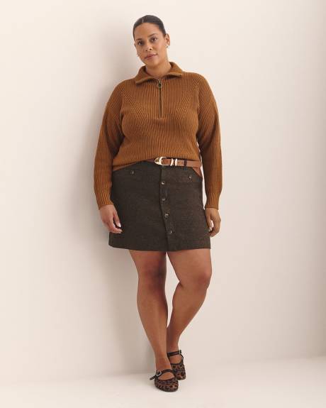 Half-Zip Knit Sweater