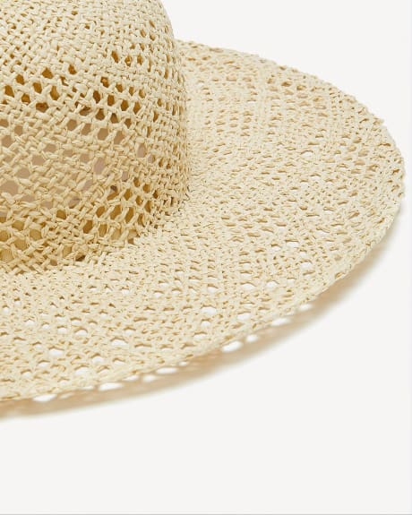 Wide-Rim Straw Hat