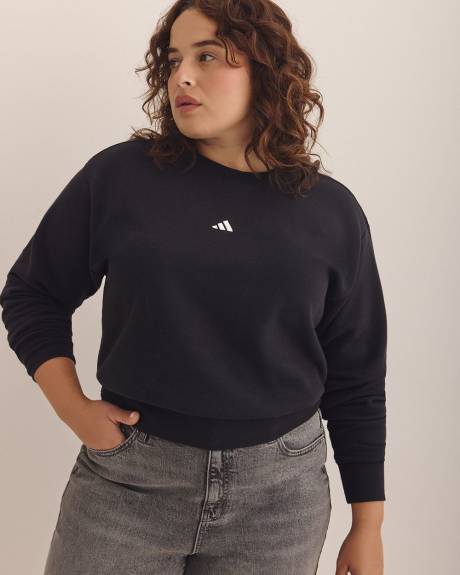 Black Feel Cozy Sweatshirt with Small Logo - adidas
