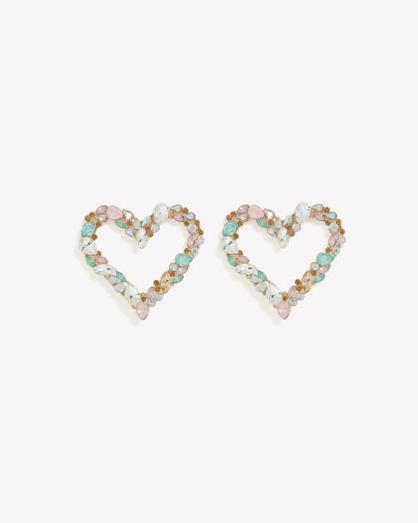 Oversized Heart-Shaped Earrings - Addition Elle