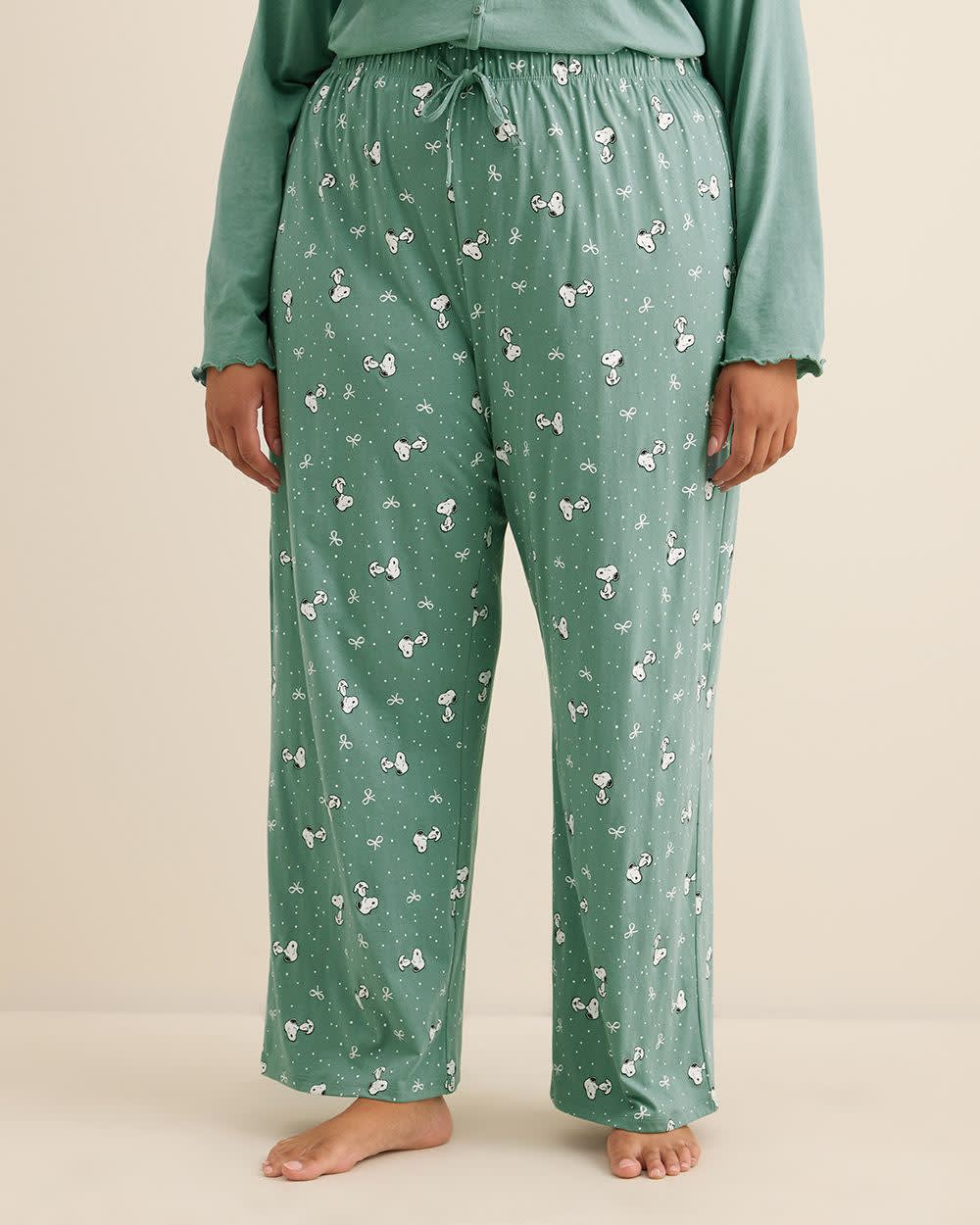 Pantalon de pyjama de Snoopy à jambe évasée - ti Voglio Pantalon de pyjama de Snoopy à jambe évasée - ti Voglio