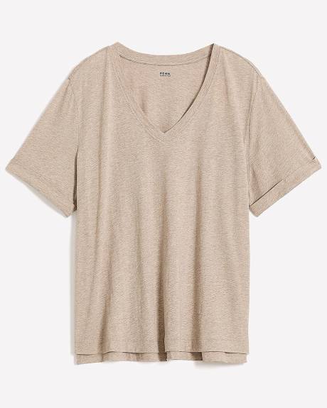Responsible, Boyfriend-Fit V-Neck Tee - PENN. Essentials Responsible, Boyfriend-Fit V-Neck Tee - PENN. Essentials