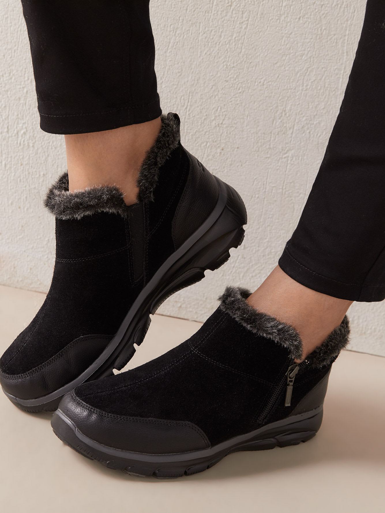 Easy Going Winter Ankle Wide Booties 