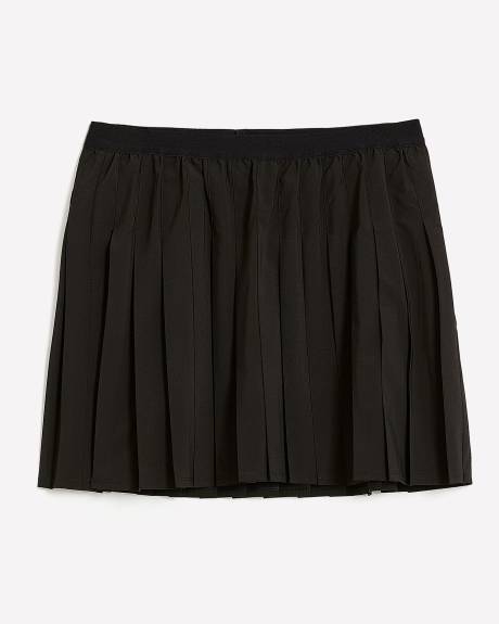 Jupe-short plissée extensible, tissu responsable - Active Zone
