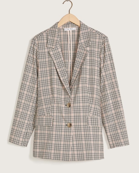 Single-Breasted Plaid Blazer - In Every Story