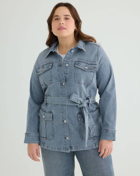 Veste safari en denim, tissu responsable - d/C JEANS