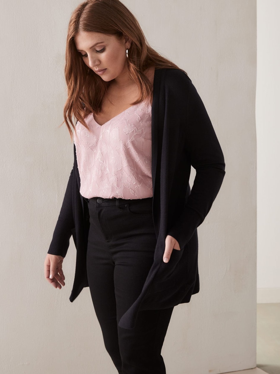 Pull cardigan noir - Addition Elle