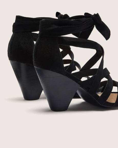 Extra Wide Width, Cone Heel Strap Sandal