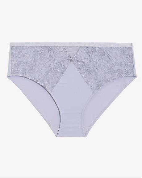 Culotte échancrée en microfibre avec dentelle - Déesse Collection