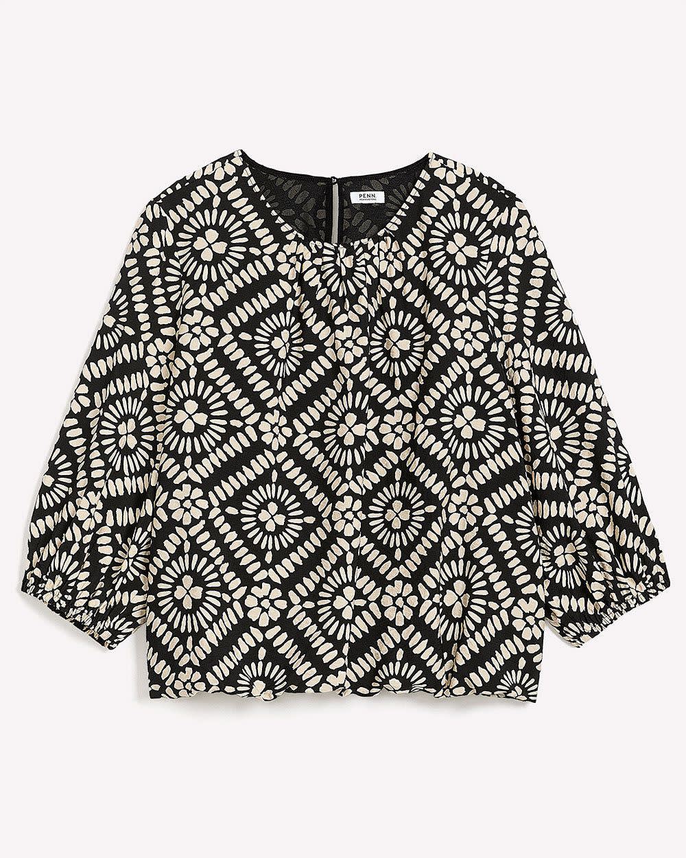 Bubble-Hem Blouse Bubble-Hem Blouse