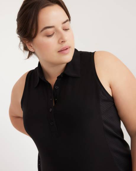 Sleeveless Polo Midi Dress - Active Zone
