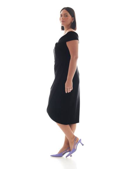 Responsible, Off-the-Shoulder Midi Dress - Addition Elle