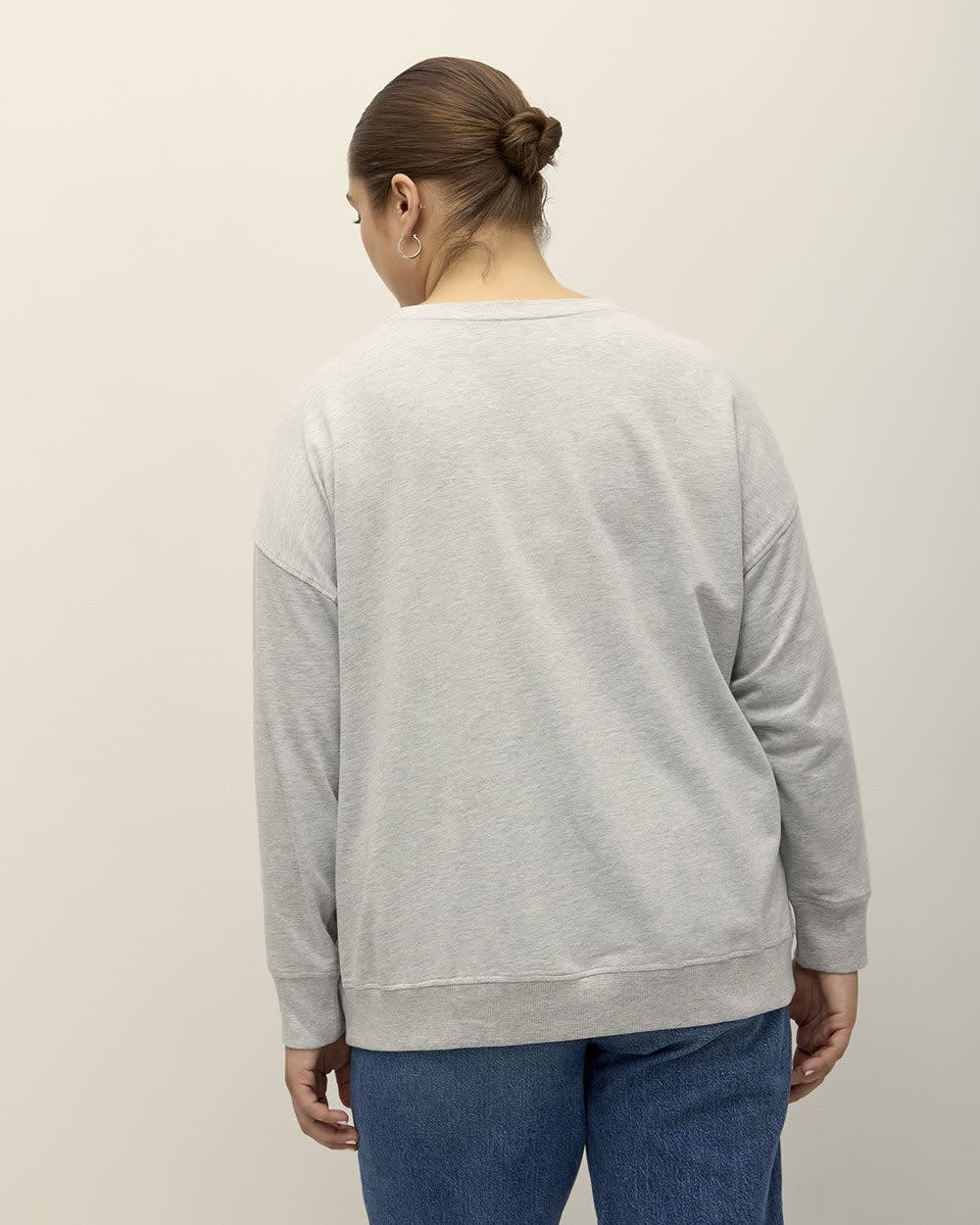 Heather gray crewneck sweatshirt on sale