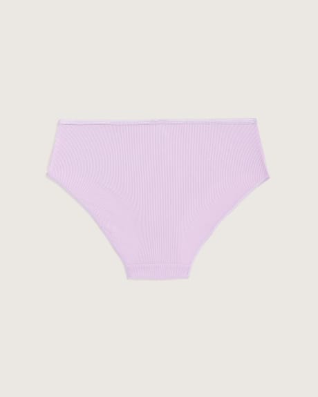 Culotte taille baisse côtelée à imprimé - tiVOGLIO