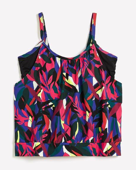 Tropical Tankini with Fooler Bandeau