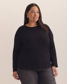 Long-Sleeve Crewneck Tee - Addition Elle - PENN. Essentials