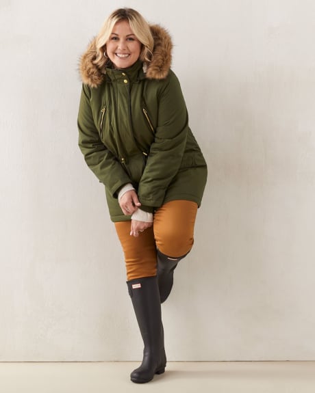Responsible Mid-Length Parka With Removable Hood - In Every Story