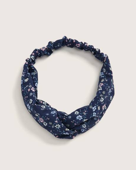 Bandeau souple à imprimé fleuri