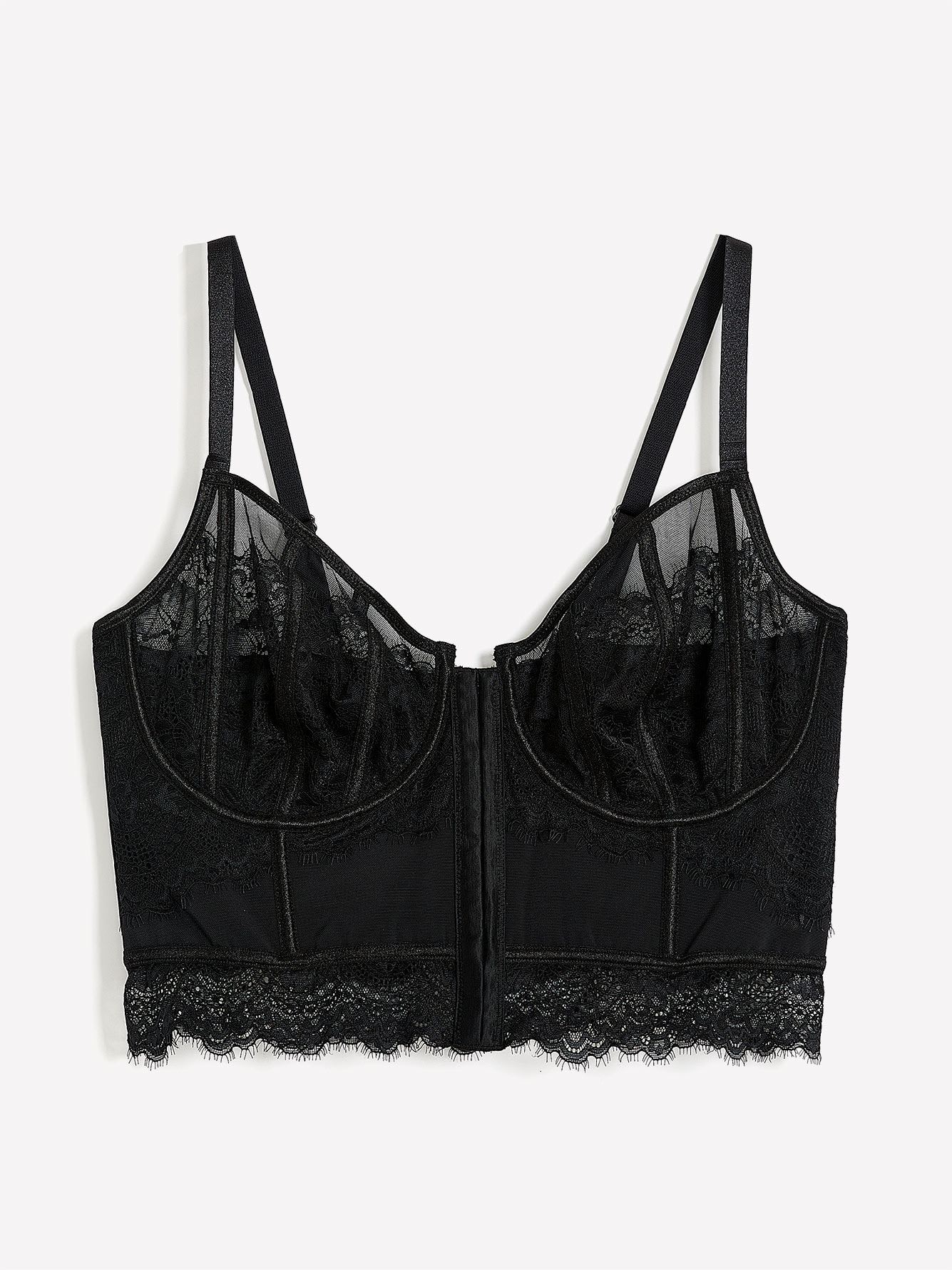Sexy Lace Corsette Bra with Front Closure - Déesse Collection